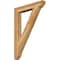 Ekena Millwork Traditional Slat Rough Sawn Bracket, Western Red Cedar, 4"W x 28"D x 40"H BKT04X28X40TRA06RWR - alternate 1